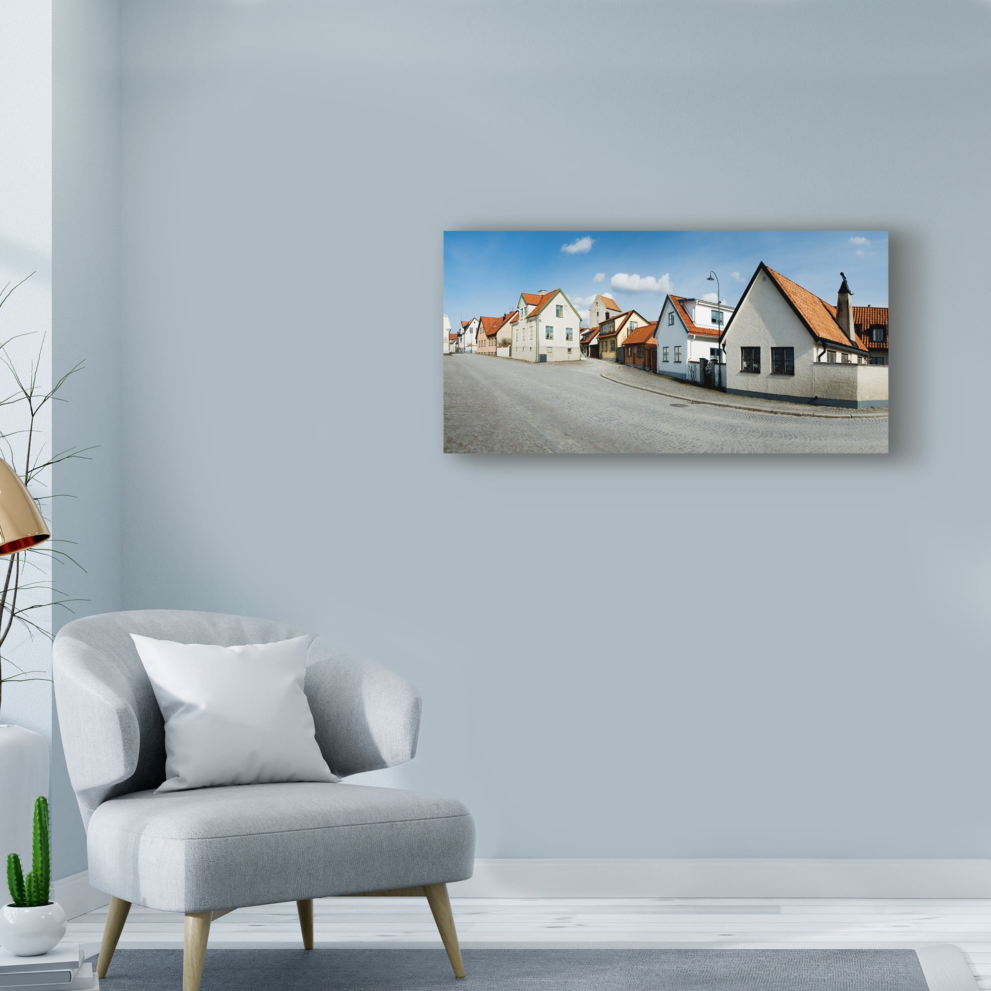 Trademark Fine Art 'Sweden Neighborhood' Canvas Art by Maciej Duczynski