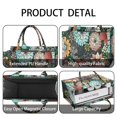 thumbnail image 4 of Large Capacity Tote Bag,Pioneer Flower Floral Print Pattern Handbag Fashion Luxury Tote Bag,15.7"x13"x 5.1" Inches,Laptop Compatible, 4 of 6