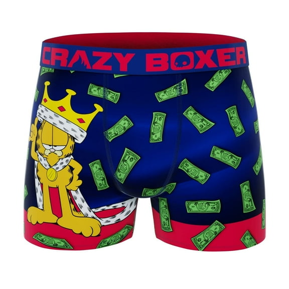 CRAZYBOXER Men's Underwear Garfield Breathable Boxer Brief Soft