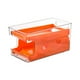 thumbnail image 2 of pstuiky Caja organizadora de refrigerador de doble capa con ruedas automáticas, transparente, para latas de refresco y cerveza., 2 of 5