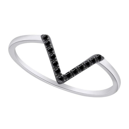 Diamond Solitaire Frame Round Shape Black Natural Diamond Accents Solitaire