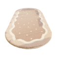thumbnail image 2 of Small Rose Gold Scalloped Bath Mat, Cute Plush Microfiber Scallop Bathroom Rugs Non Slip Washable Quick Dry Absorbent, Bathmat Carpet for Shower Stall Vanities Kitchen Floor Entrance, 2 of 4