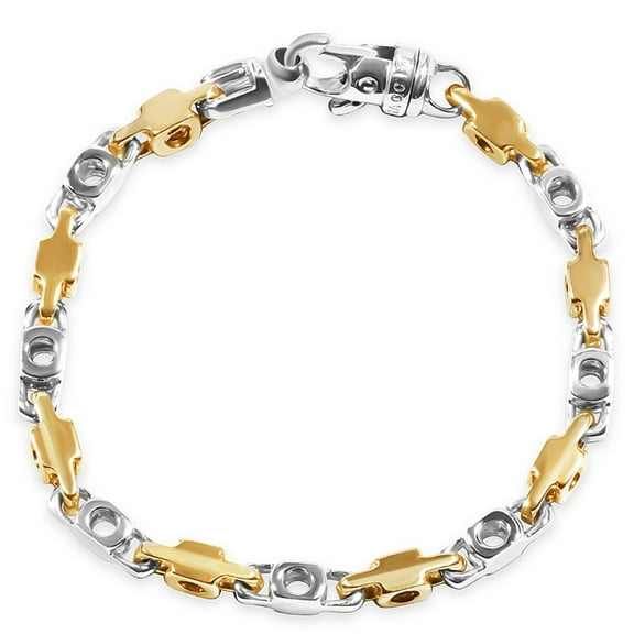 Pompeii Men's Link 14k Gold (44gram) or Platinum (62gram) 5.5mm Bracelet 8.5" (,)
