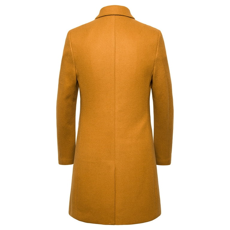 Fashion Solid Stand-Neck Single-breasted Woolen Coat Fashion Solid Stand-Neck Single-breasted Woolen Coat