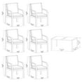 thumbnail image 3 of Better Homes & Gardens Prado 7-Piece Steel Outdoor Patio Dining Set with Cushions, Brown, 3 of 9