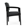 thumbnail image 2 of Lenox Wood Reception Waiting Wood Guest Chair / Black Wood / Dark Gray, 2 of 5