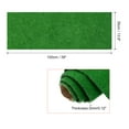 thumbnail image 2 of Artificial Model Grass Mat 13.8" x 39" Dark Green Realistic Fake Turf for Model Garden Decoration Sand Table, 2 of 5