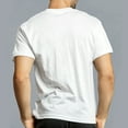 thumbnail image 3 of 3 Pack Mens Casual V Neck Short Sleeve White T-Shirt 100% Cotton Comfy Size XL, 3 of 5