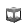 thumbnail image 2 of Jpxdew 4.5 Inch Solar Post Cap Light,Black Fence Lighting,Auto On/Off,IP65 Waterproof,Dual Color Deck Lamp, 2 of 6