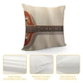 thumbnail image 4 of GOSMITH  Music Guitar Throw Pillow Cushion Cover Vintage Bass Music Musical Instruments Strings Decorative Pillow Cover Cotton Linen Rectangle Home Sofa Couch Decor Pillowcase 12x20Inch (MT-Guitar), 4 of 5