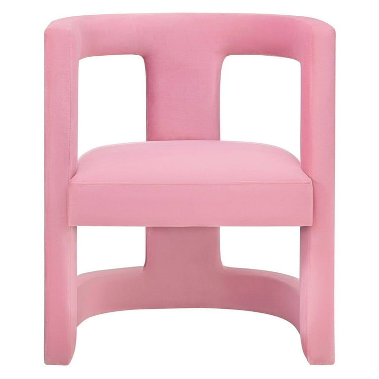 Ada Pink Velvet Accent Chair Walmart