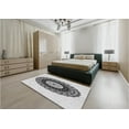 thumbnail image 5 of Ahgly Company Machine Washable Indoor Round Transitional Platinum Gray Area Rugs, 6' Round, 5 of 7