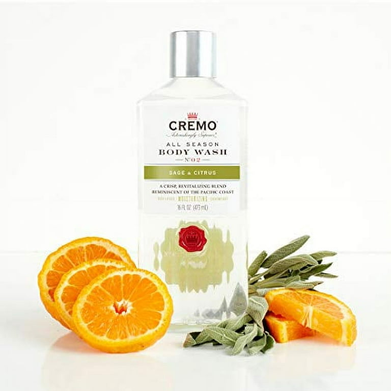 Cremo Rich-Lathering Sage & Citrus Body Wash, A Revitalizing Combination of Bright Mandarin, Dry Herbs and White Cedar, 16 Oz (2-Pack) Cremo Rich-Lathering Sage & Citrus Body Wash, A Revitalizing Combination of Bright Mandarin, Dry Herbs and White Cedar, 16 Oz (2-Pack)