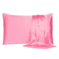 thumbnail image 6 of Pink Rose Dreamy Set of 2 Silky Satin Queen Pillowcases, 6 of 6