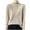 Khaki, variant on HAPIMO Wool Sweater Women Fall Winter Warm Knitted Pullover Crewneck Long Sleeve Sweater Basic Tops Loose Beige L