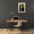 thumbnail image 3 of da Vinci, Leonardo 13x18 White Modern Wood Framed Museum Art Print Titled - Mona Lisa, 3 of 4
