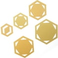 thumbnail image 7 of Hexagon Quilt Templates Acrylic Stencil DIY Tool for Leather Craft Sewing (5pcs), 7 of 7