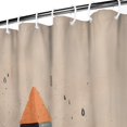 thumbnail image 4 of Ensemble de Rideaux de Douche avec Fermeture à Pression, Maison de Campagne Rustique Primitive (5) Rideaux de Douche Imperméables, Doublure de Douche Décorative en Polyester pour Salle de Bain, 72x72 Pouces, 4 of 4