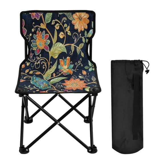 BZSMCE Camping Chairs Modern Floral Harmony Pattern Folding chair