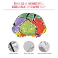 thumbnail image 5 of Balery Dancing African Womans Shower Caps, Double Layer Waterproof Shower Cap, Double Layers Reusable Shower Cap With Soft Comfortable For Long Thick Hair Soft Bath Shower Hair Caps, 5 of 9