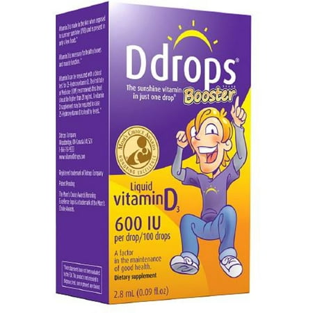 D Drops Booster - Vitamine D3 - 600 UI - 0,09 oz