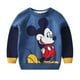 thumbnail image 1 of Suéter de algodón para niño de Disney, suéter para niños, camisa de punto, suéter de cuello redondo de Mickey Mouse para niño, suéter de dibujos animados de doble capa 6T(130) Gao Jinjia LED, 1 of 2