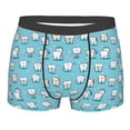 thumbnail image 4 of Goofa Cartoon Teeth Printed Men's Boxer Briefs Underwear, Moisture-Wicking Underwear, Trunk,Soft and Breathable Cotton Underwear-, 4 of 9