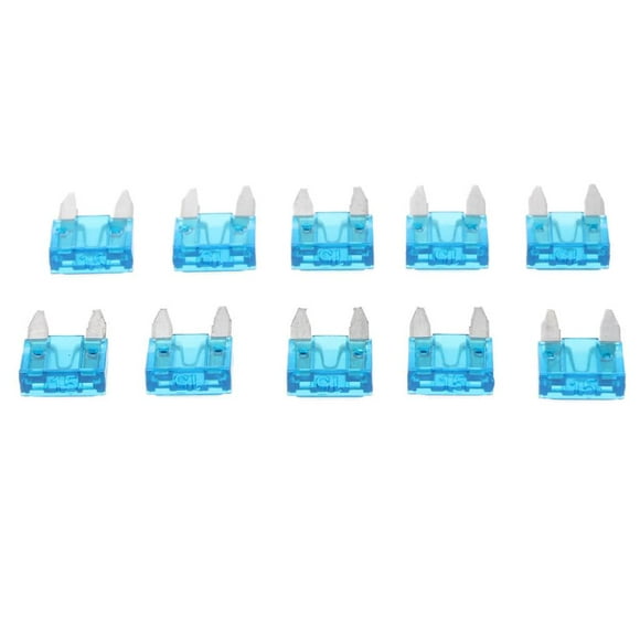 DYNWAVECA 10 Pièces Mini Fusibles de Lame 15A pour le Remplacement de Camion Automobile Bleu
