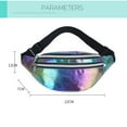 thumbnail image 2 of Multifunctional Waterproof Laser PU Beach Hologram Waist Bag Fanny Pack Banana Hip Bum Zip Waist Bags WHITE, 2 of 5