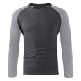 thumbnail image 1 of Camiseta informal de verano para hombre: poliéster y spandex, manga larga, versátil para combinar., 1 of 5