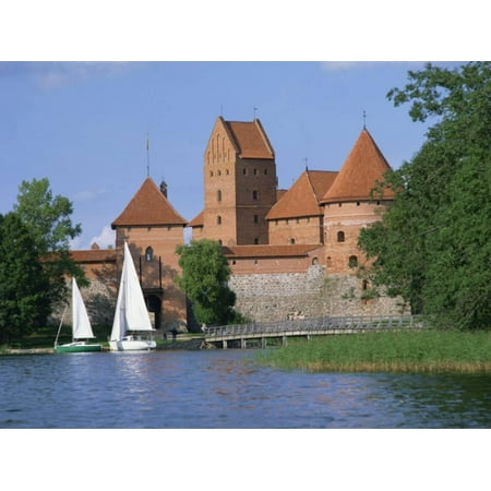 Trakai Castle in Lithuania, Baltic States, Europe Print Wall Art By Richardson