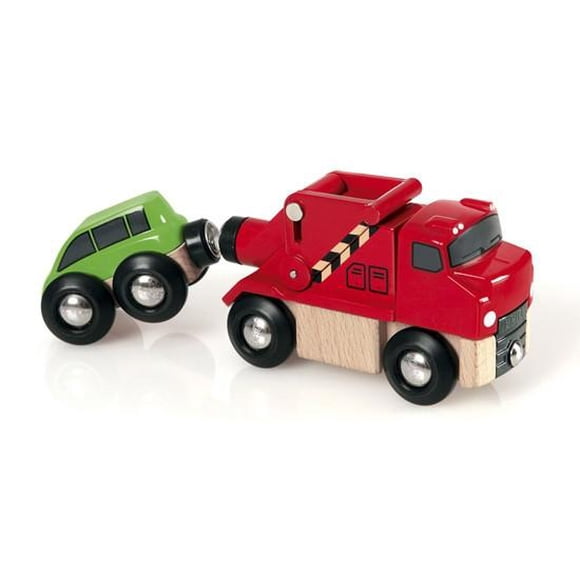 BRIO - 33528 | Brio Tow Truck And Car Wooden - 33528