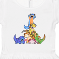 thumbnail image 4 of Inktastic Gecko Pile Cute Lizards Girls Toddler Dress, 4 of 5