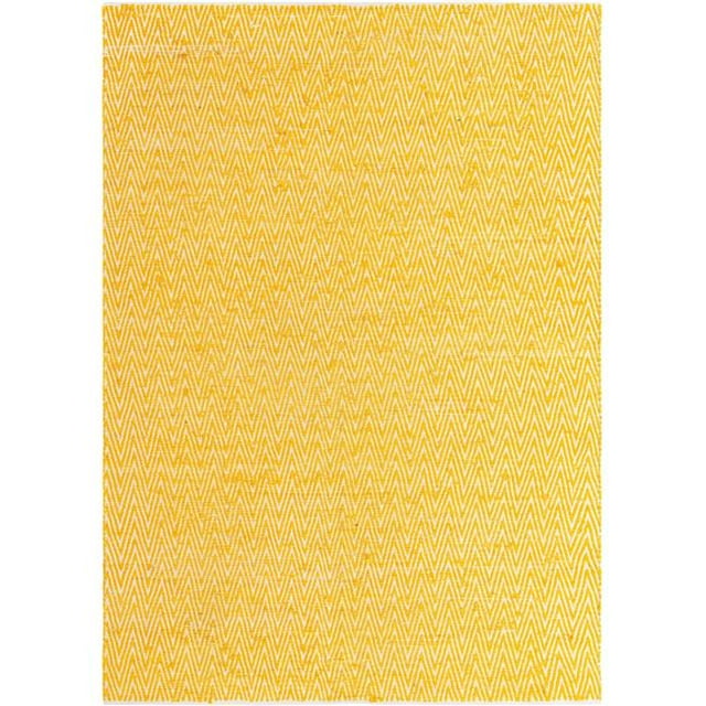 Unique Loom 3153232 8 x 11 ft. Chindi Chevron Rectangular Rug, Yellow