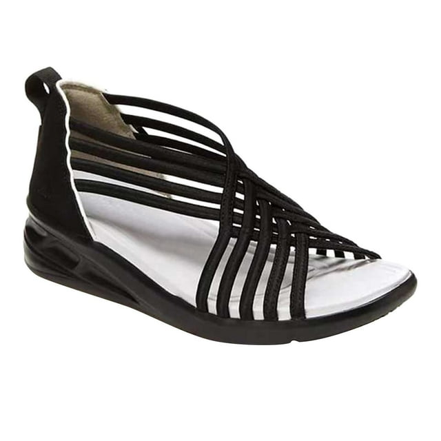 Amzcrzy Zapatos de mujer,Zapatos de mujer,Zapatillas de mujer, Sandalias de mujer de caña baja, transpirables, con boca de pez, sandalias romanas para mujer Sandalias Mujer Zapatillas De Casa