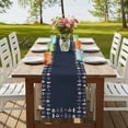 thumbnail image 4 of Table Runners 90 Inches Long Dress Scarves, Rustic Botanical Farmhouse Coffee/Dining/Kitchen Table Runner for Living Room, Japanese Herb on Black Simple Art 13x90 Inch, 4 of 9