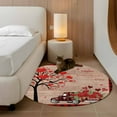 thumbnail image 3 of Roses Valentine's Day Round Rug 3ft Washable Circle Entryway Rugs Non Slip Love Heart Truck Wooden Vintage Area Rug Indoor Floor Carpet for Bedroom Kitchen Living Room Home Office Dining Room Nursery, 3 of 8