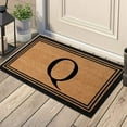 thumbnail image 7 of A1HC Black/Beige 18 in x 30 in Front Door Mat Coir PVC Classic Border Entryway Mat Heavy Duty Boot Scrapper Monogrammed Doormat, 7 of 7