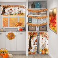 thumbnail image 2 of Pumpkin Gnome Kitchen Curtains Fall Window Curtains Valance and Tier Set 36 Inch, Autumn Maple Tree Leaves Rod Pocket Short Tier Curtain for Room, Thanksgiving Small Cafe Kitchen Decor, 2 of 6