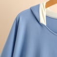 thumbnail image 7 of AherBiu Womens Pajamas Night Gowns Button Down Dress Sleepshirt Long Sleeve Hooded Housecoats Loungewear, 7 of 7