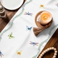thumbnail image 3 of Wildflowers Table Runner - 72 Inch Long Farmhouse Country Dragonfly Butterfly Floral Cotton and Linen Blended Dress Scarves Farmhouse Table Runner for Kitchen Dining, Coffee Table, 13" x 72", 3 of 8