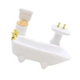 thumbnail image 5 of Juego de baño de cerámica a escala 1/24 (inodoro y lavabo) para decoración de casas de muñecas en miniatura., 5 of 5