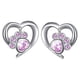 thumbnail image 4 of Pendientes de diamantes de imitación Qarigey 1 par mujer azul Blanco Rosa, 4 of 6