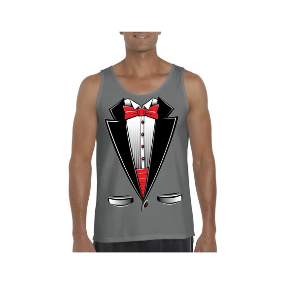 Men's Tank Top for Men - Tuxedo Prom Costume
