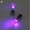 Purple, variant on Light Up LED Rhinestone Earrings Stud Dance Party Accessories for Party/Xmas Red