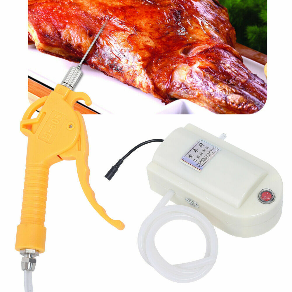 Automatic Injector Meat Processor Food Electric Saline Syringe Pump Gun