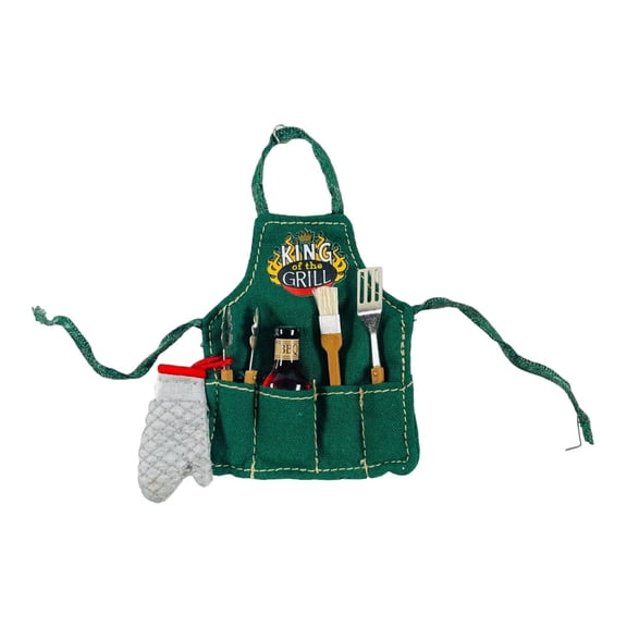 2007 King of the Grill (Apron) Hallmark Keepsake Christmas Tree Ornament - QXG2129