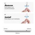 thumbnail image 3 of P1 Capacitive Stlus Touch Screen Pen Smart Stylus Compatible For Ipad Tablet Active Universal Drawing Pen White, 3 of 5