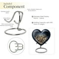 thumbnail image 4 of Musical Instrument Heart Shaped Urn Stand, Heart Urns for Ashes, Small Heart Urn, Keepsake Urns For Human Ashes, Cremation Urn For Human Ashes, Urns for Ashes, Mini Urns For Ashes, 3-Inch, 1Pc, 4 of 5