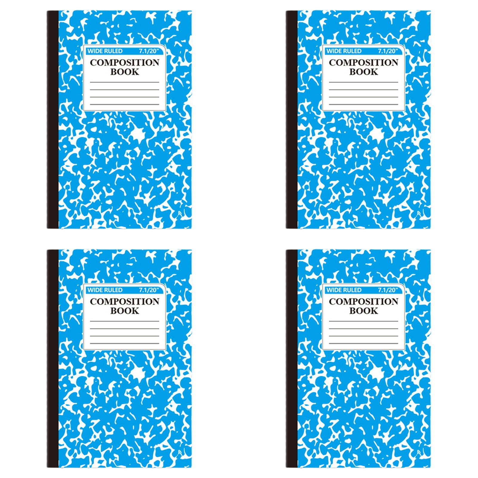 Composition Notebook Classroom Supplies For Teachers Wide Ruled Composition Book Hardcover Writing Journal With Sewn Binding Note Taking Notebook For Classroom Must Haves Study Essentials 4pc
